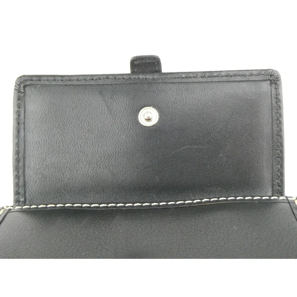 Coach Black Leather Soho Buckle Small Bifold Wallet